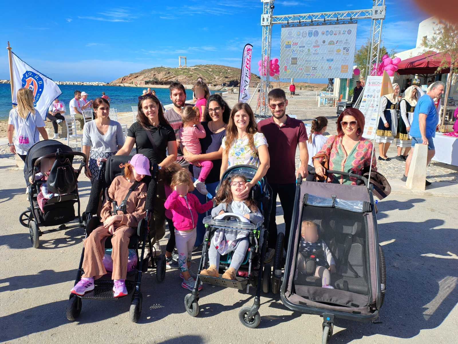 Ο σύλλογος στο Naxos Run for the Cure 1